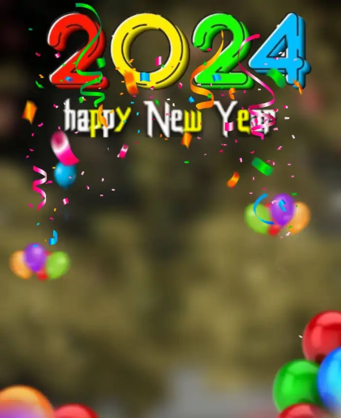 🔥 CB Happy New Year 2024 With Balloon HD Background (2) BackgroundDb