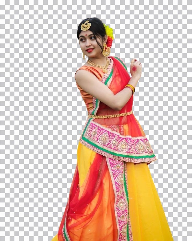 🔥 Dance Girl In A Colorful Dress PNG Images | BackgroundDb