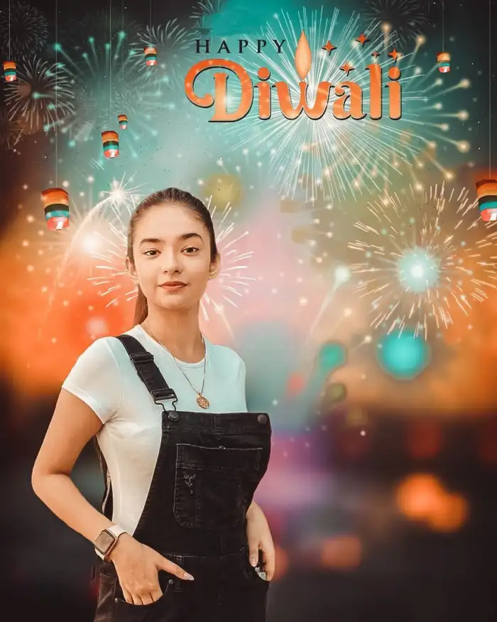 Diwali Picsart Girl Editing Background HD
