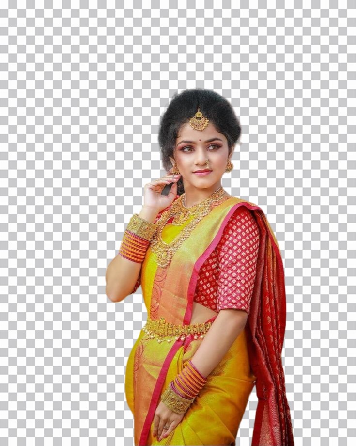 🔥 Indian Marathi Girl In A Colorful Dress PNG Images (1) | BackgroundDb